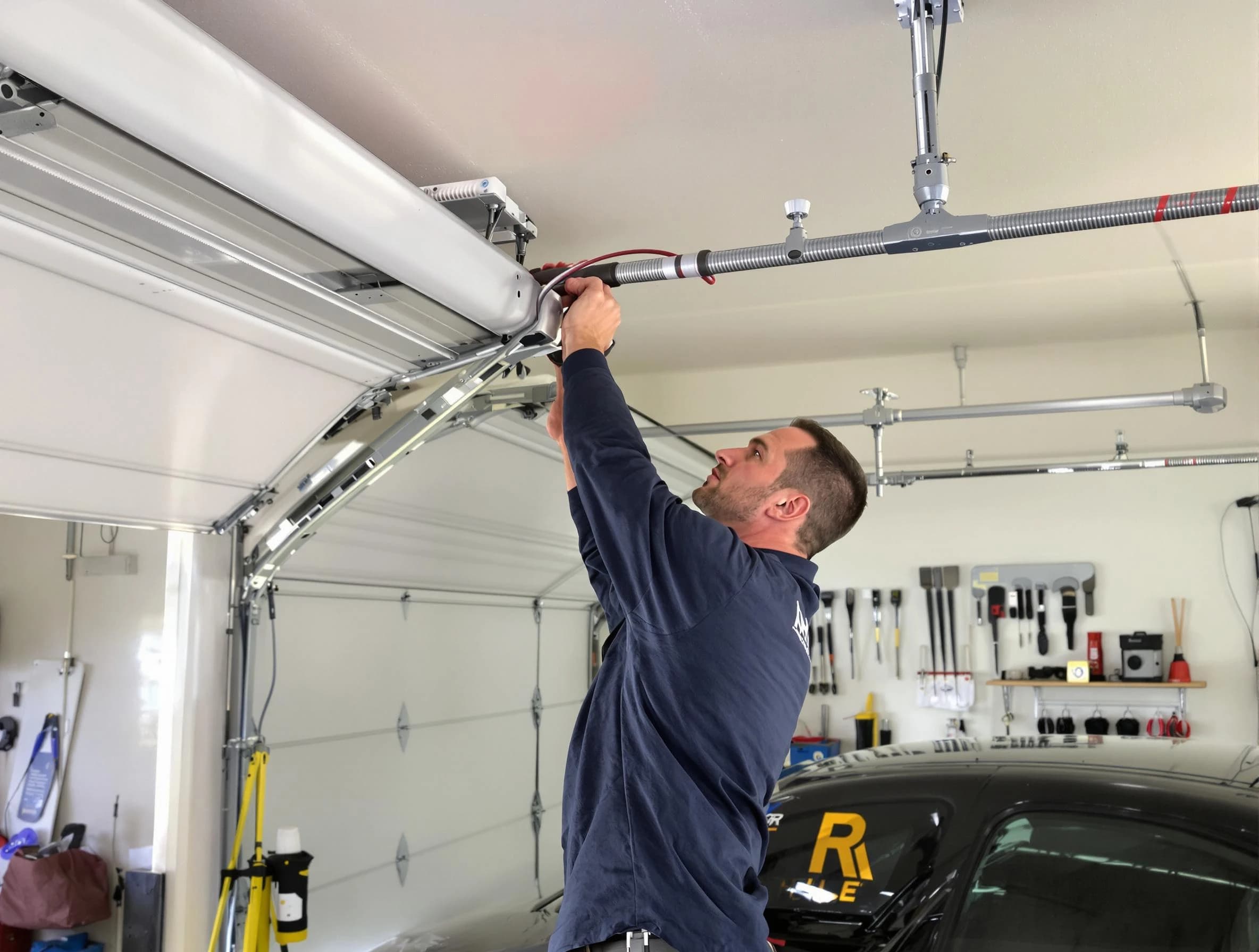 El Mirage Garage Door Repair technician performing garage door cable repair in El Mirage