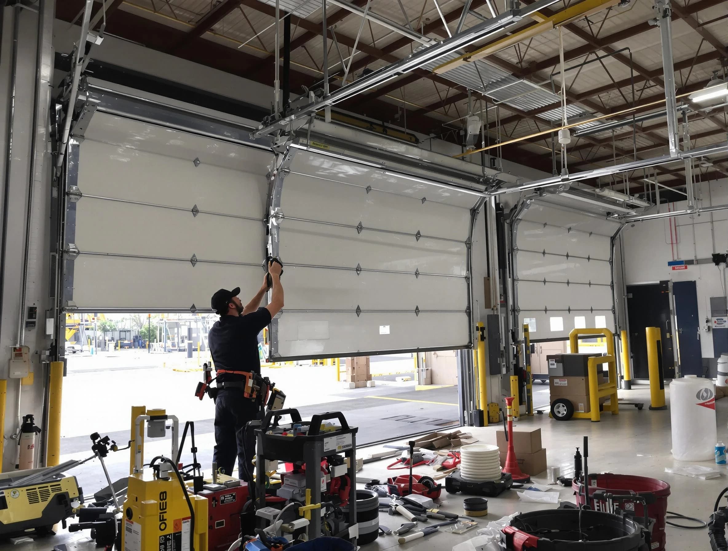 El Mirage Garage Door Repair technician performing commercial garage door repair in El Mirage