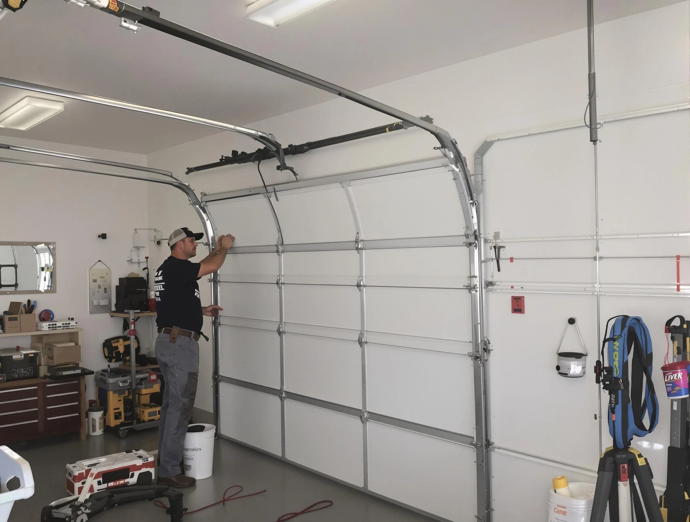 El Mirage Garage Door Repair team installing new garage door in El Mirage