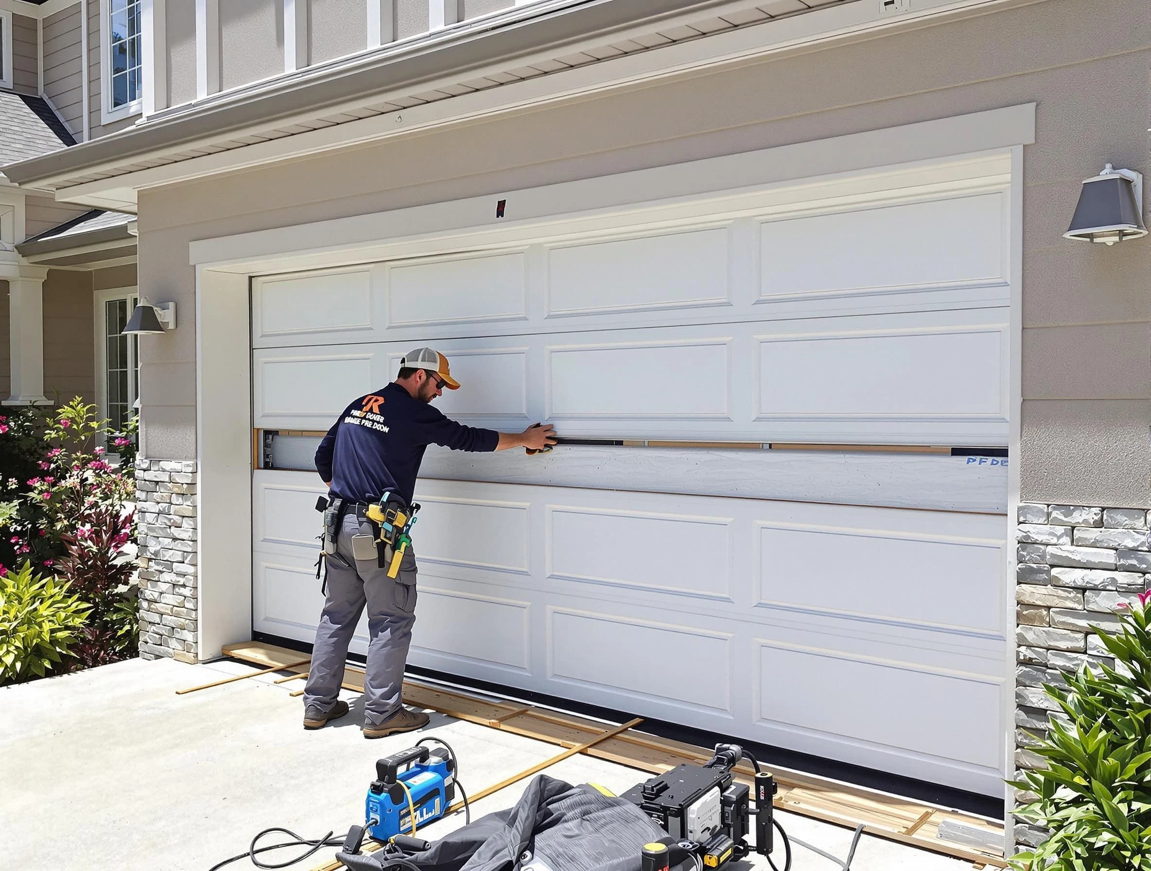 El Mirage Garage Door Repair team performing complete garage door replacement at El Mirage residence