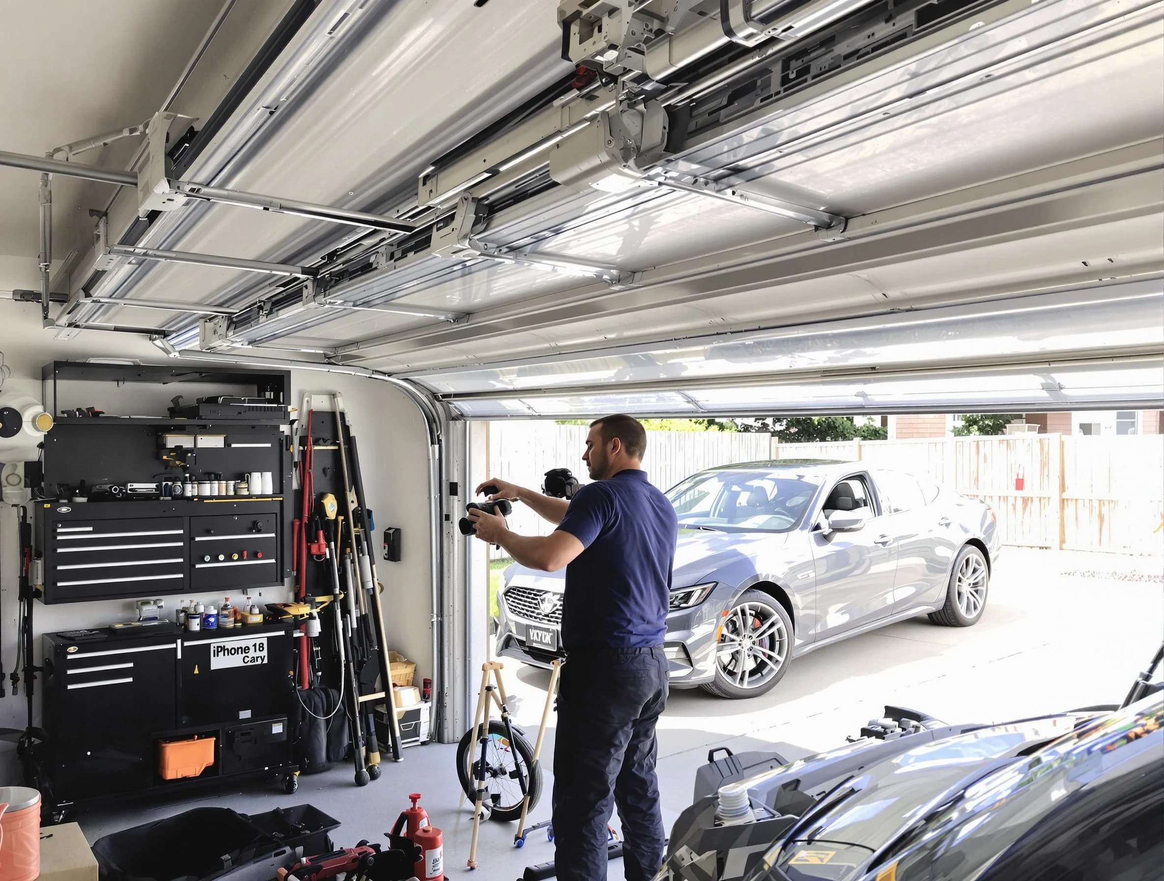 El Mirage Garage Door Repair technician fixing noisy garage door in El Mirage