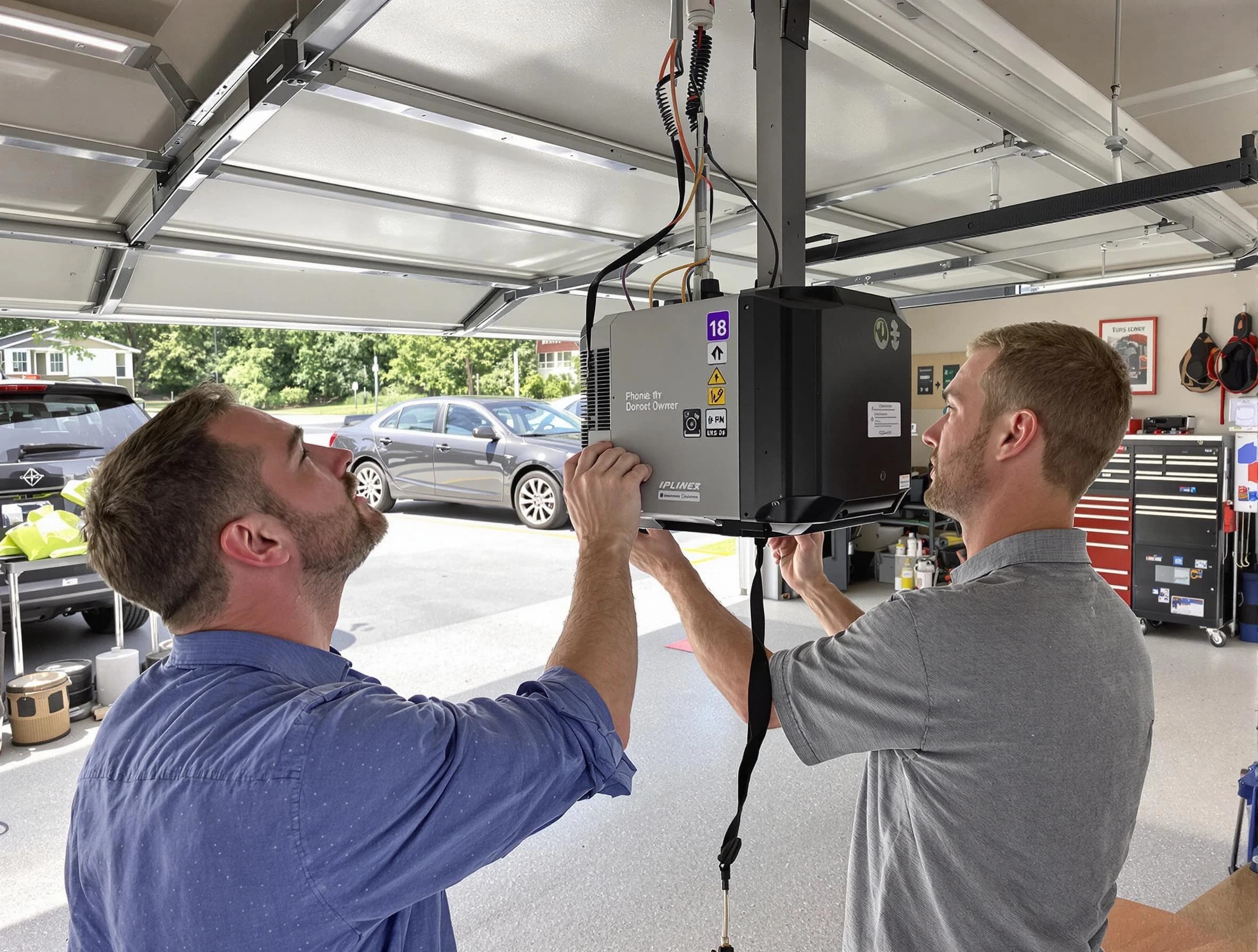 El Mirage Garage Door Repair technician installing garage door opener in El Mirage