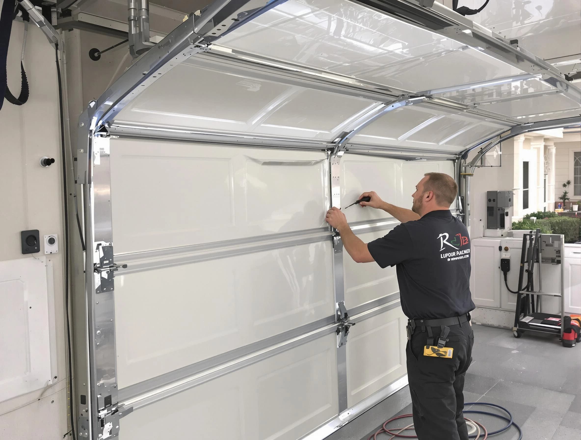 El Mirage Garage Door Repair professional performing panel repair in El Mirage