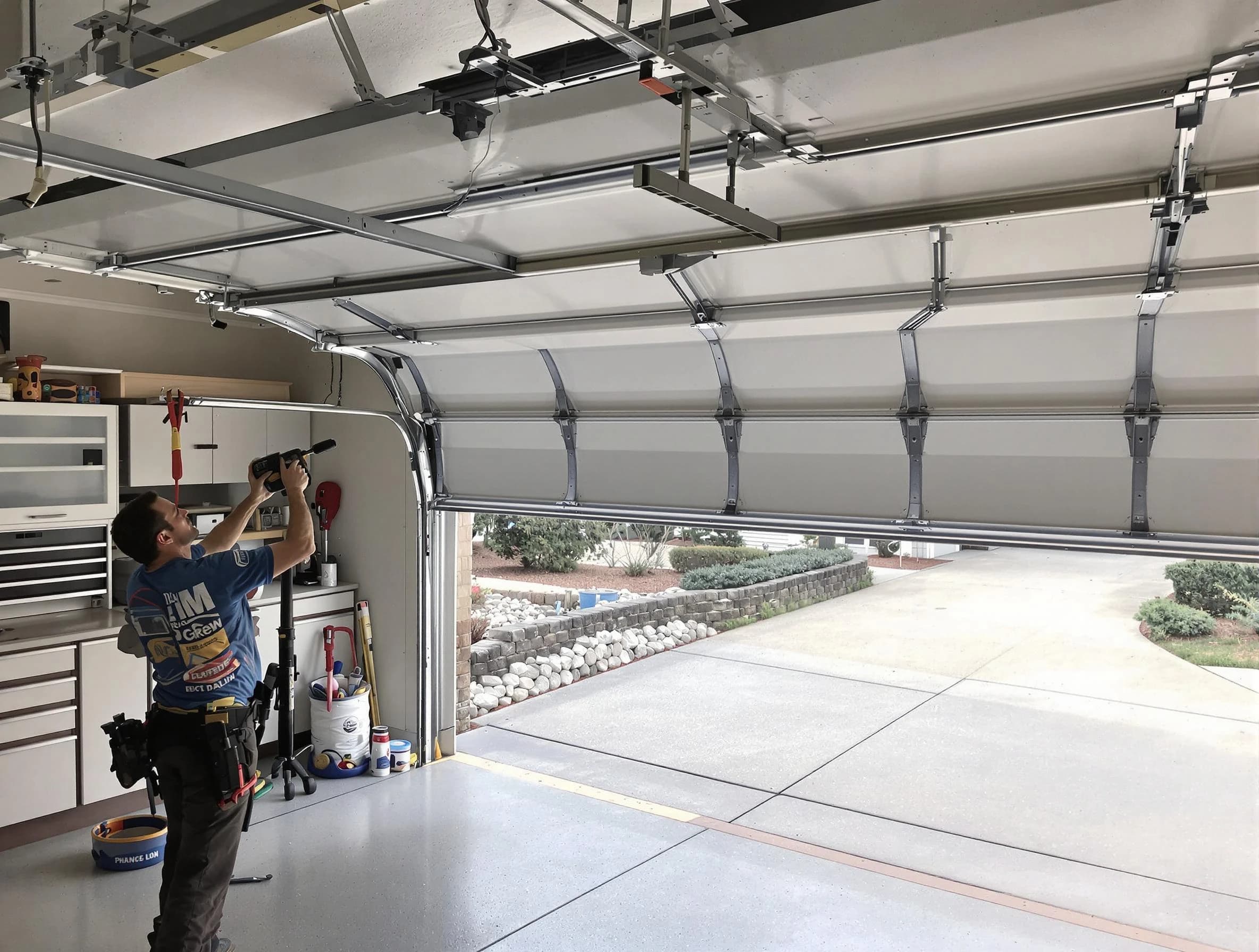 Garage door track repair service by El Mirage Garage Door Repair in El Mirage