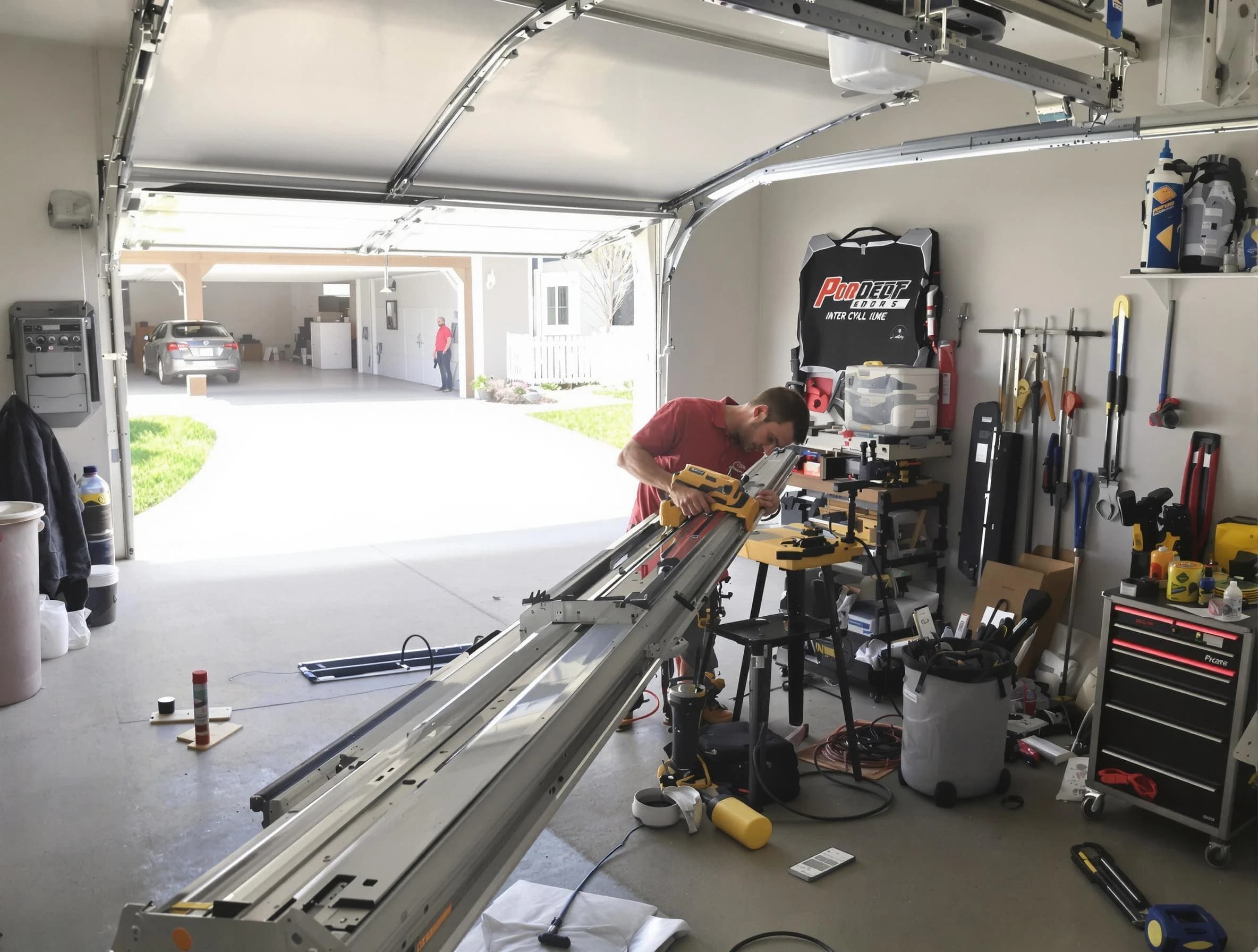 El Mirage Garage Door Repair expert performing track repair in El Mirage